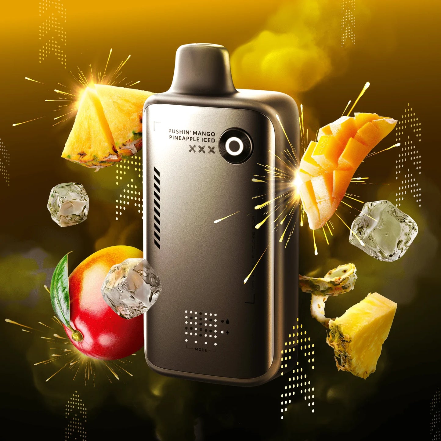 Pushin' Mango Pineapple Iced - Flavour Beast Alpha 80K Disposable – {30 ml} / 20 mg