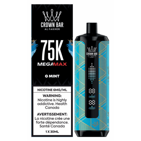 GUM MINT  - Al Fakher Crown Bar Mega Max 75k Disposable Vape
