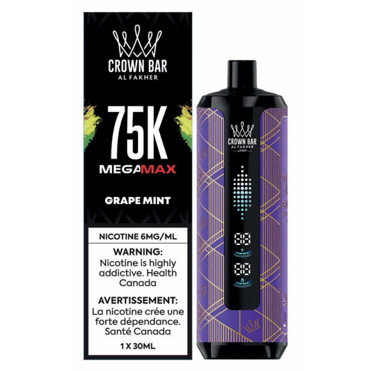 Al Fakher Mega Max 75k Disposable Vape-Grape Mint