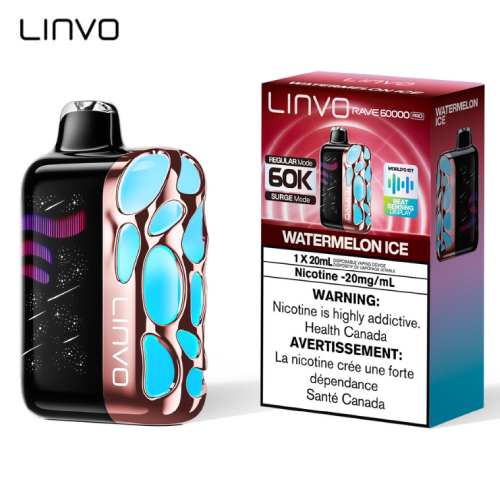 Linvo Rave 60000 Pro disposable vape - Watermelon Ice