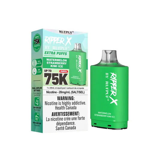 Ripper X 75k Disposable Pod-Watermelon Strawberry Kiwi Ice