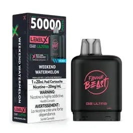 Level X Flavour Beast Chuggin' G2 Ultra -Weekend Watermelon ICE 50k Puffs (Without Battery)